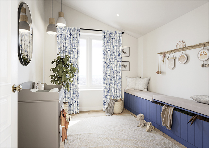 Voyage, Atlantic Blue - Made to Measure Curtain - Image 7